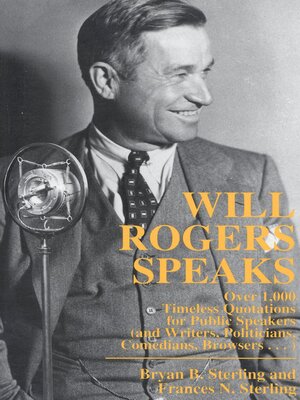 cover image of Will Rogers Speaks